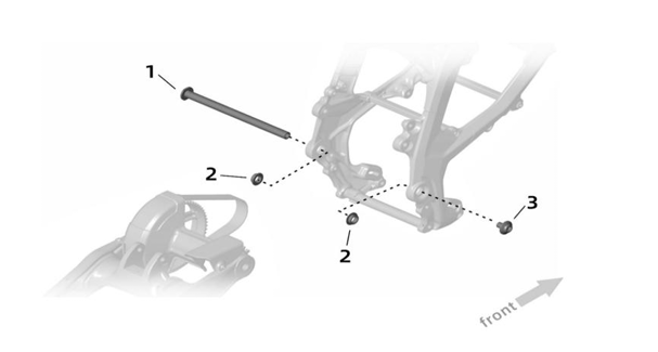 Surron Ultra Bee OEM Swingarm Pivot Shaft eParts