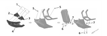 Surron Ultra Bee OEM R Frame Support Bracket Protector (White? eParts