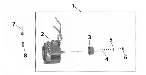 Surron Ultra Bee OEM Motor Assy. (UB Model Year 2023-2024) eParts