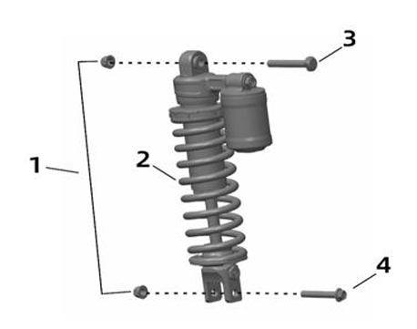Surron Ultra Bee OEM Rear Shock eParts