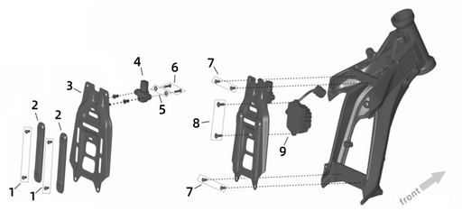 Surron Ultra Bee OEM Battery Front Supporting Block eParts