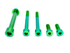 Titanium Surron Talaria MX3 MX4 6 Piece Custom Motor / Gearbox Titanium Kit Green Talaria Suspension/ Linkage Kits