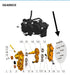 Titanium Surron Talaria Sting R MX4 8 Piece Custom Gearbox Titanium Bolt Kit Talaria Suspension/ Linkage Kits