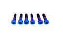 Titanium Surron Talaria Sting R MX4 8 Piece Custom Gearbox Titanium Bolt Kit Burnt Blue Talaria Suspension/ Linkage Kits