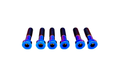 Titanium Surron Talaria Sting R MX4 8 Piece Custom Gearbox Titanium Bolt Kit Burnt Blue Talaria Suspension/ Linkage Kits