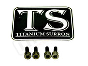 Titanium Baja Designs Headlight Cover Plate Bolts (4) - Black / 1. Baja S2 - Most light e-moto - Titanium Bolts