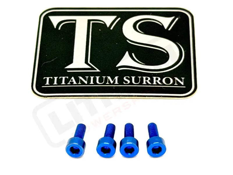 Titanium Baja Designs Headlight Cover Plate Bolts (4) - Blue / 1. Baja S2 - Most light e-moto - Titanium Bolts