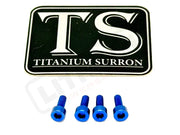 Titanium Baja Designs Headlight Cover Plate Bolts (4) - Blue / 1. Baja S2 - Most light e-moto - Titanium Bolts