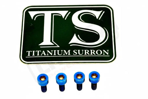 Titanium Baja Designs Headlight Cover Plate Bolts (4) - Burnt Blue / 1. Baja S2 - Most light e-moto - Titanium Bolts