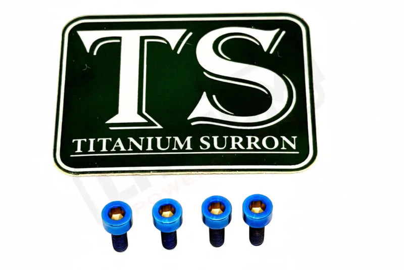 Titanium Baja Designs Headlight Cover Plate Bolts (4) - Burnt Blue / 1. Baja S2 - Most light e-moto - Titanium Bolts