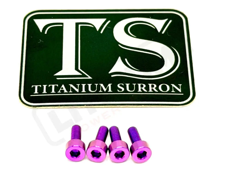 Titanium Baja Designs Headlight Cover Plate Bolts (4) - Purple / 1. Baja S2 - Most light e-moto - Titanium Bolts