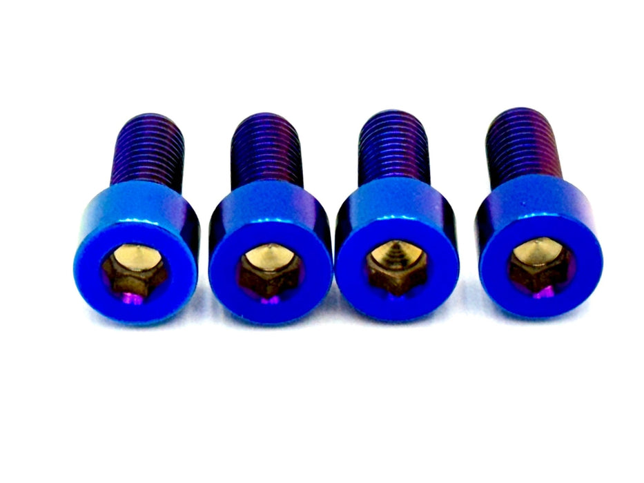 Titanium Surron Titanium Bash Guard/ Skid Plate Bolts - Surron LBX and Segway (Set of 4) Burnt Blue Bash Guard Titanium