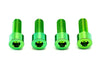 Titanium Surron Titanium Bash Guard/ Skid Plate Bolts - Surron LBX and Segway (Set of 4) Green Bash Guard Titanium Bolts