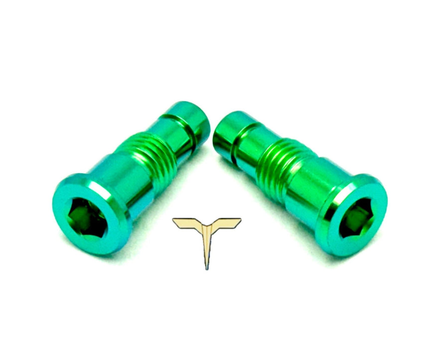 Titanium Surron Titanium Battery Lid Bolts - Talaria Sting R MX4 (Two Pcs) Green Talaria MX4 Battery lid Pins
