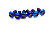 Titanium Bolts for Fork Plastics/ Guards (Most Forks) Burnt Blue / FastAce - KKE (OEM LBX) - RFloXa - Altis Sigma (OEM)
