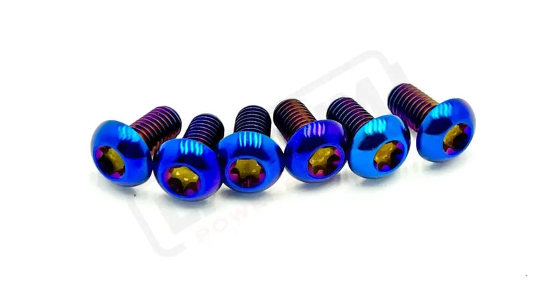 Titanium Bolts for Fork Plastics/ Guards (Most Forks) Burnt Blue / FastAce - KKE (OEM LBX) - RFloXa - Altis Sigma (OEM)