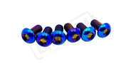 Titanium Bolts for Fork Plastics/ Guards (Most Forks) - Burnt Blue / EXT - Manitou Dorado - Titanium Bolts