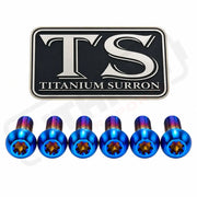 Titanium Bolts for Fork Plastics/ Guards (Most Forks) - Burnt Blue / FastAce - KKE (OEM LBX) - RFloXa - Altis Sigma