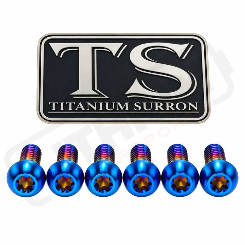 Titanium Bolts for Fork Plastics/ Guards (Most Forks) - Burnt Blue / FastAce - KKE (OEM LBX) - RFloXa - Altis Sigma