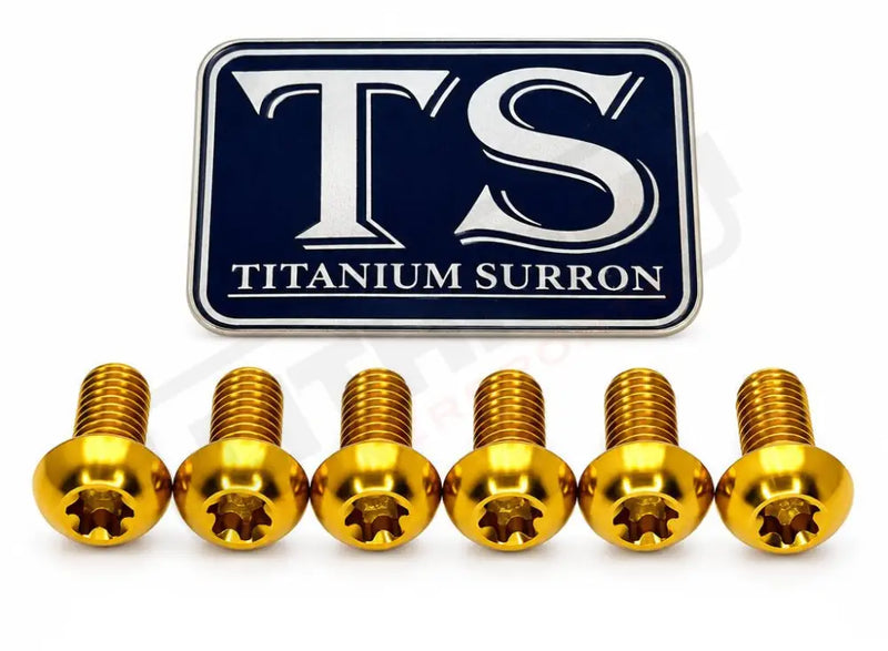 Titanium Bolts for Fork Plastics/ Guards (Most Forks) - Gold / FastAce - KKE (OEM LBX) - RFloXa - Altis Sigma (OEM)