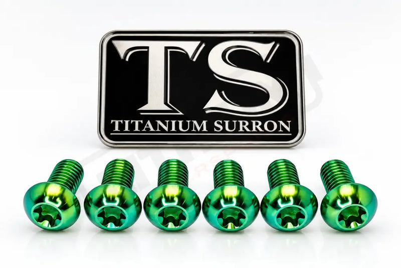 Titanium Bolts for Fork Plastics/ Guards (Most Forks) - Green / FastAce - KKE (OEM LBX) - RFloXa - Altis Sigma (OEM)