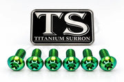 Titanium Bolts for Fork Plastics/ Guards (Most Forks) - Green / FastAce - KKE (OEM LBX) - RFloXa - Altis Sigma (OEM)