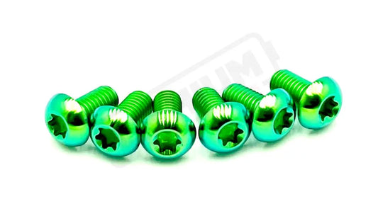 Titanium Bolts for Fork Plastics/ Guards (Most Forks) Green / FastAce - KKE (OEM LBX) - RFloXa - Altis Sigma (OEM) Fork