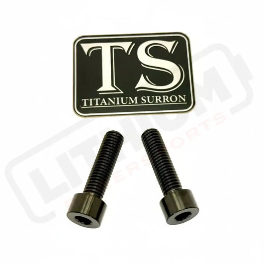 Titanium Caliper Bolts - Surron Ultra Bee Front Only - Black - Titanium Bolts