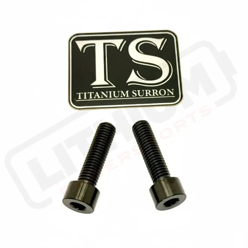 Titanium Caliper Bolts - Surron Ultra Bee Front Only - Black - Titanium Bolts