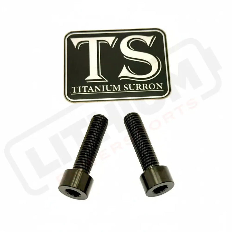 Titanium Caliper Bolts - Surron Ultra Bee Front Only - Black - Titanium Bolts