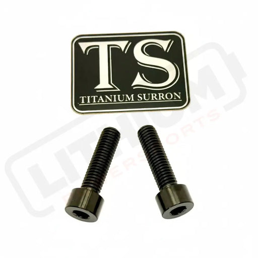 Titanium Caliper Bolts - Surron Ultra Bee Front Only - Black - Titanium Bolts