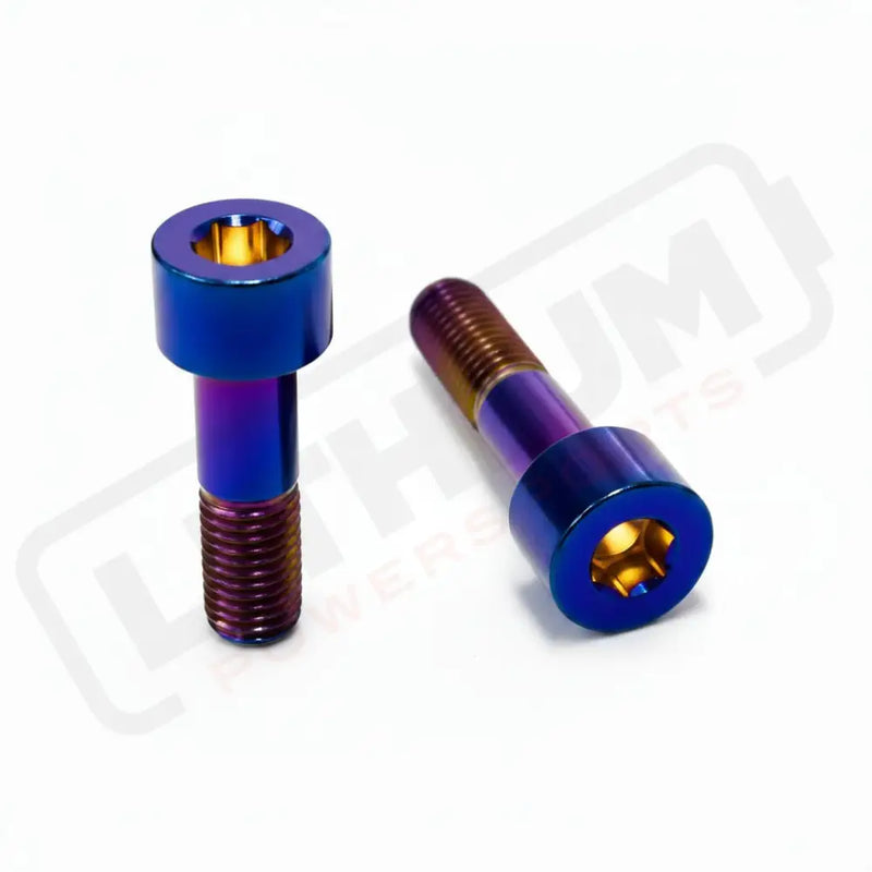 Titanium Caliper Bolts - Surron Ultra Bee Front Only - Burnt Blue - Titanium Bolts