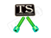 Titanium Caliper Bolts - Surron Ultra Bee Front Only - Green - Titanium Bolts