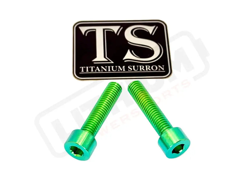 Titanium Caliper Bolts - Surron Ultra Bee Front Only - Green - Titanium Bolts