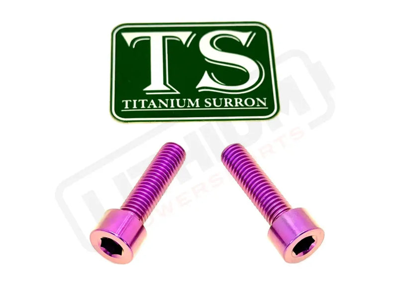 Titanium Caliper Bolts - Surron Ultra Bee Front Only - Purple - Titanium Bolts