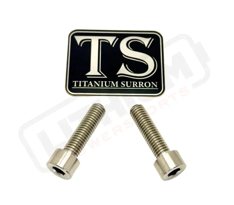 Titanium Caliper Bolts - Surron Ultra Bee Front Only - Silver (raw) - Titanium Bolts