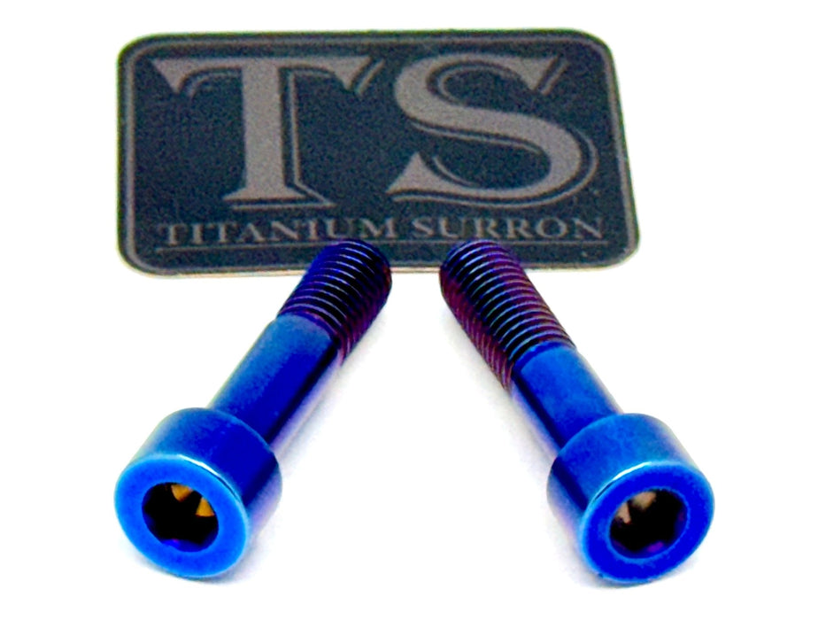 Titanium Surron Titanium Custom Triangle Bolts - Surron LBX Segway X260 Burnt Blue / Socket head bolt (OEM style with