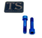 Titanium Surron Titanium Custom Triangle Bolts - Surron LBX Segway X260 Blue / Socket head bolt (OEM style with custom