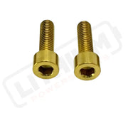 Titanium E-Moto Brake Handle-Mount Bolts Surron LBX and most e-moto (see list) / One Brake (2 bolts) / Gold Titanium