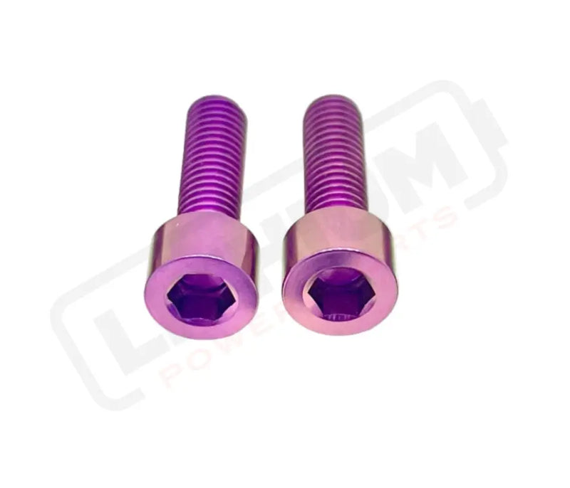 Titanium E-Moto Brake Handle-Mount Bolts Surron LBX and most e-moto (see list) / One Brake (2 bolts) / Purple Titanium