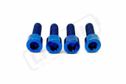 Titanium E-Moto Brake Handle-Mount Bolts Surron LBX and most e-moto (see list) / Two Brakes (4 bolts) / Blue Titanium