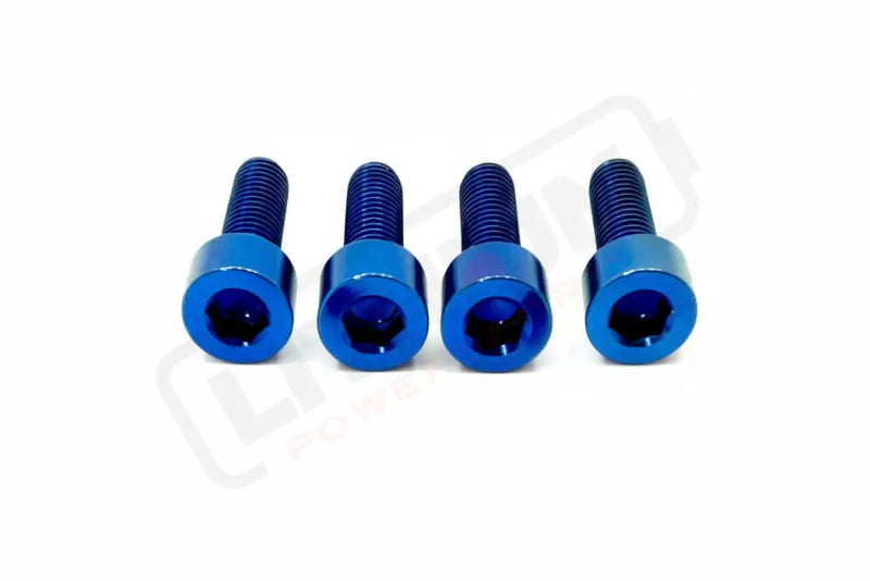 Titanium E-Moto Brake Handle-Mount Bolts Surron LBX and most e-moto (see list) / Two Brakes (4 bolts) / Blue Titanium