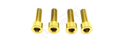 Titanium E-Moto Brake Handle-Mount Bolts Surron LBX and most e-moto (see list) / Two Brakes (4 bolts) / Gold Titanium