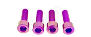 Titanium E-Moto Brake Handle-Mount Bolts Surron LBX and most e-moto (see list) / Two Brakes (4 bolts) / Purple Titanium