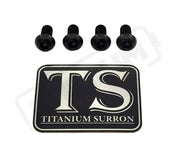 Titanium E-Moto Headlight Mount Bolts - Black / Headlight Bracket (4 Bolts) - Titanium Bolts