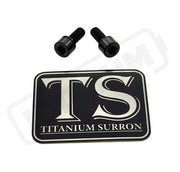 Titanium E-Moto Headlight Mount Bolts - Black / Headlight Swivel Only (2 Bolts) - Titanium Bolts