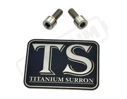 Titanium E-Moto Headlight Mount Bolts - Silver (raw) / Headlight Swivel Only (2 Bolts) - Titanium Bolts