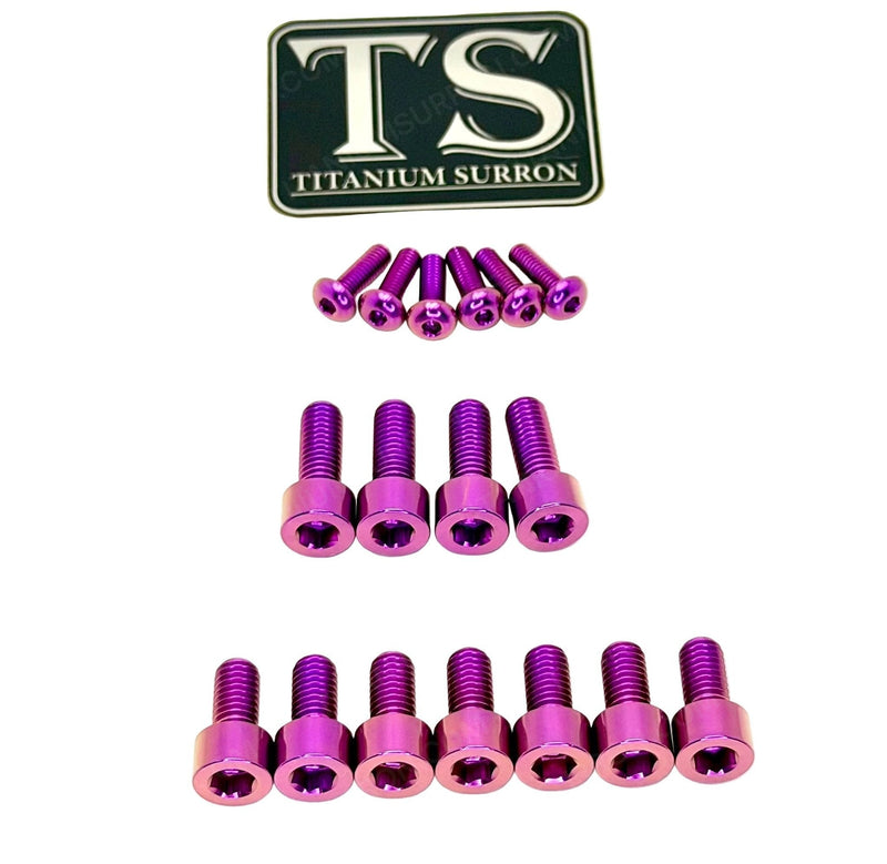 TS Titanium EXT Ferro Fork 11/17 Piece Bolt Kits