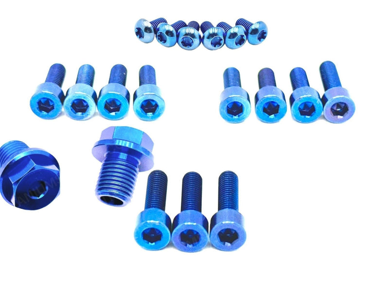TS Titanium FastAce Fork Bolt Kits ALX13RC (2.0) and AHX12RV (3.0)