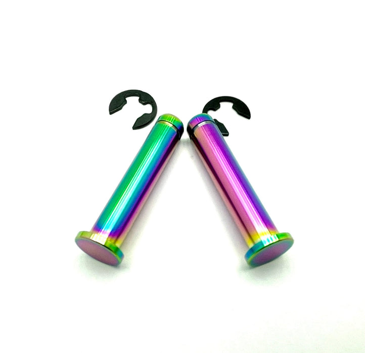 Titanium Surron Titanium Foot Peg Pins - Surron Talaria Segway 79 Bike Rerode E-Ride Pro Rainbow Foot Peg Titanium Pins